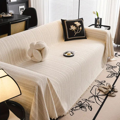 Stylish Herringbone Sofa Slipcover Waterproof Easy Care