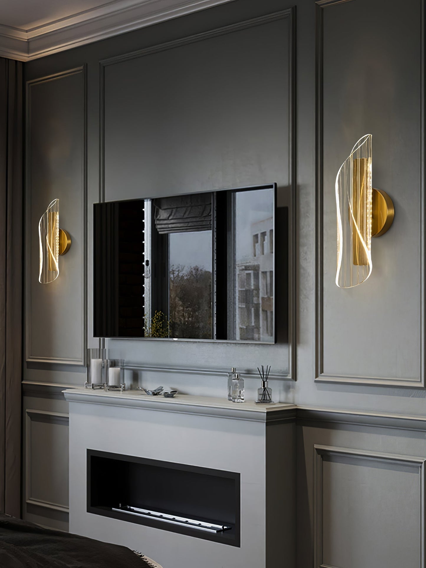 Luxurious Crystal Glass Wall Lamp