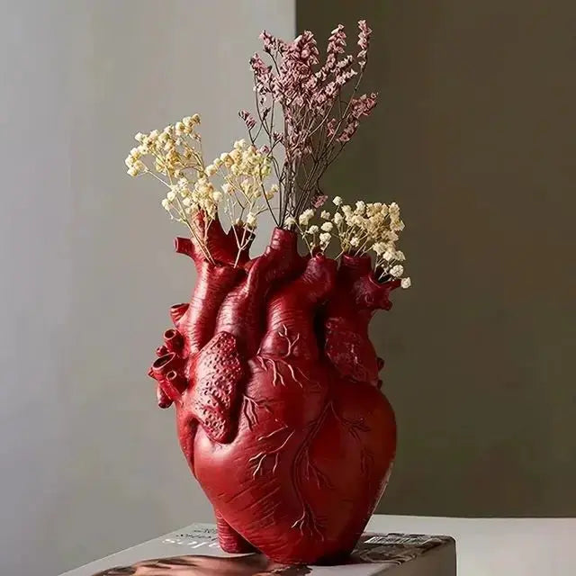 Unique Heart Shaped Decorative Vase