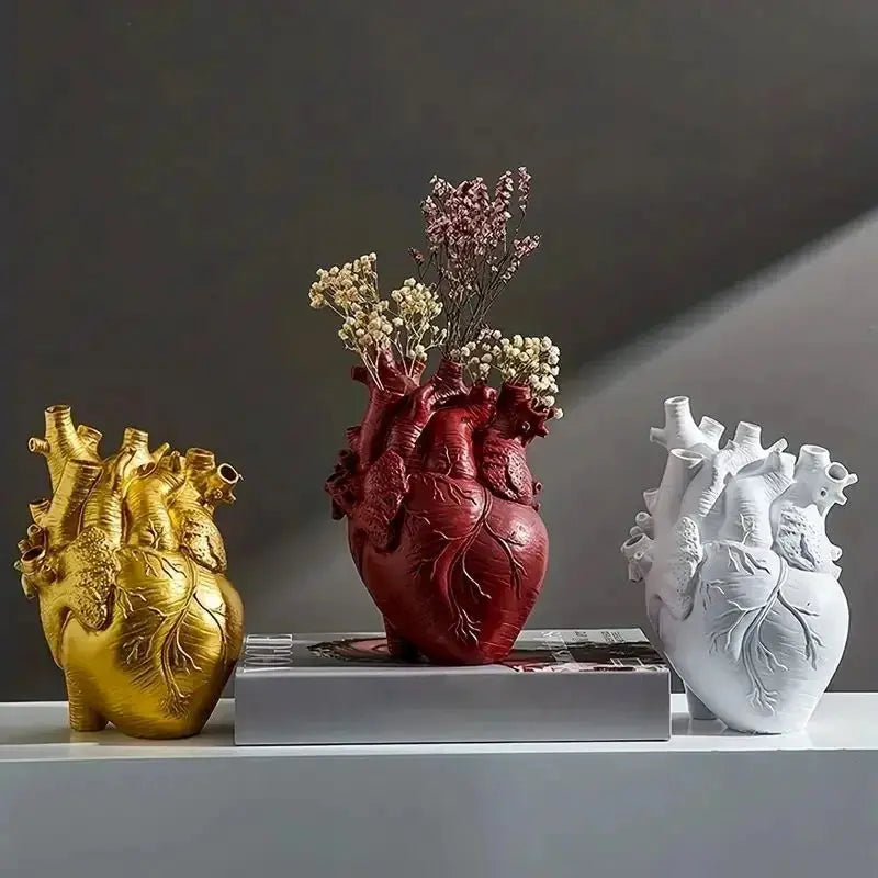 Unique Heart Shaped Decorative Vase