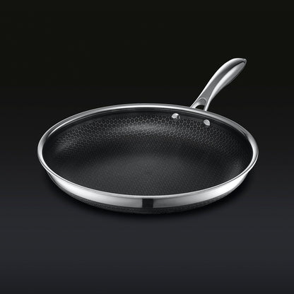 Premium 13pc Nonstick Stainless Steel Cookware Set with Lids