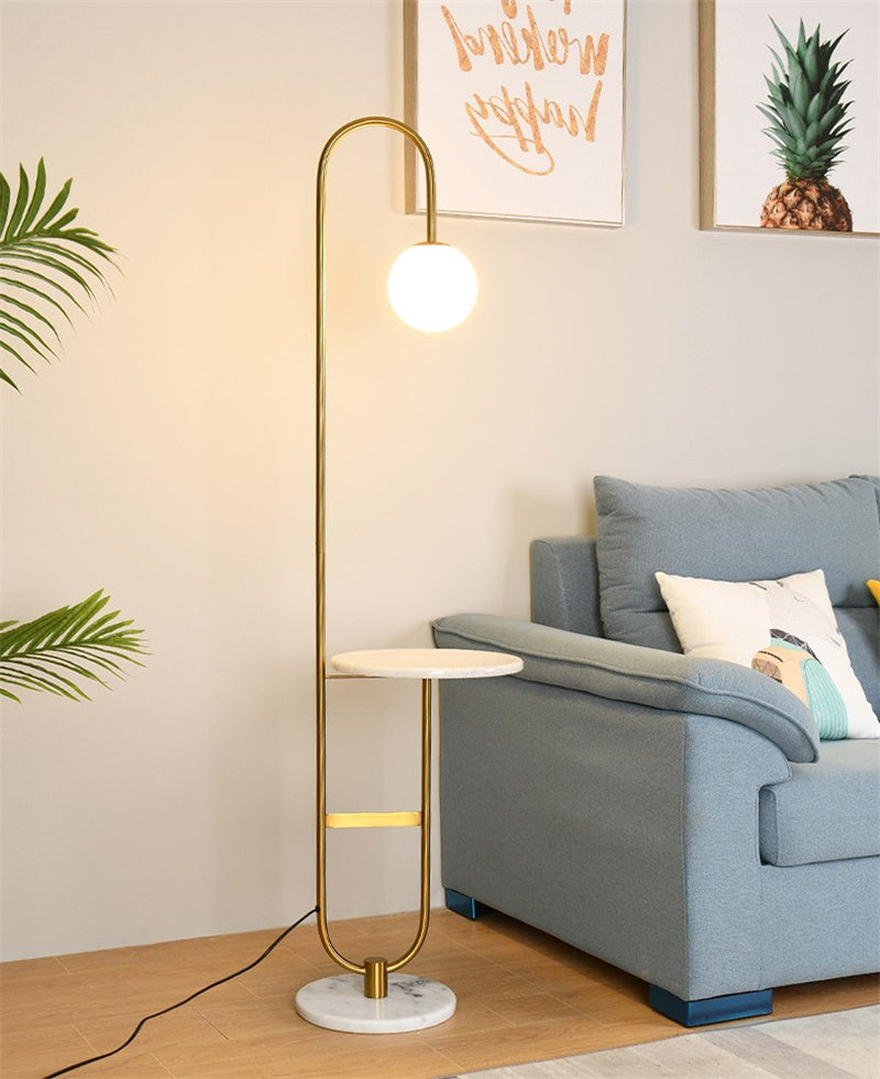 Space Saving Floor Lamp with Shelf