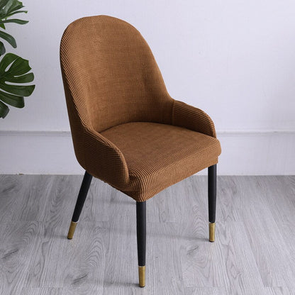 Stretchy Snug Fit Curved Chair Slipcover
