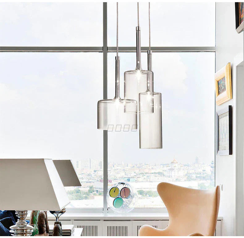 Stylish Glass Hanging Light Fixtures