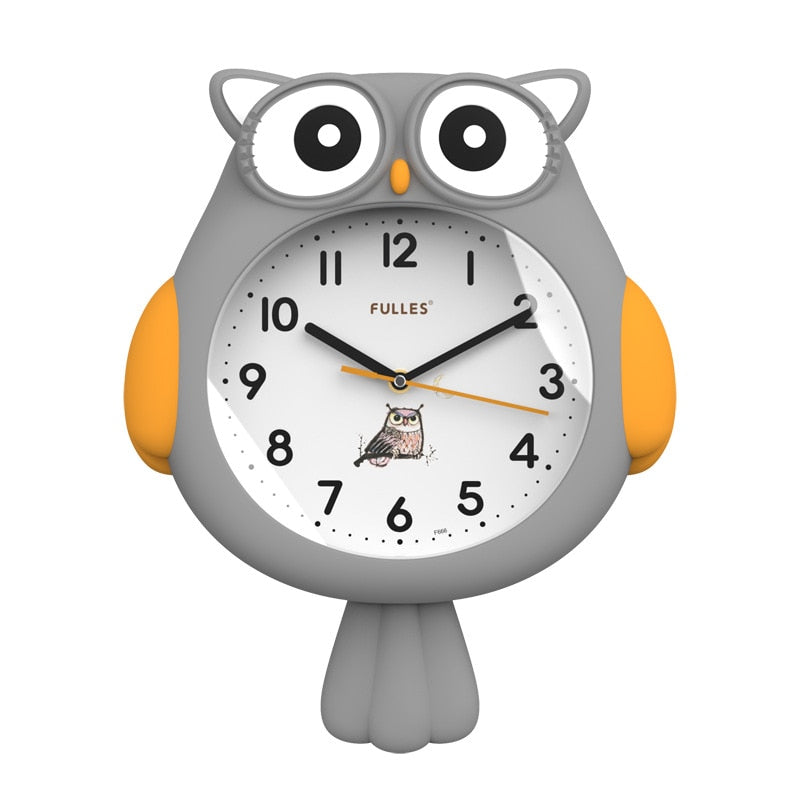 Adorable Night Owl Wall Clock