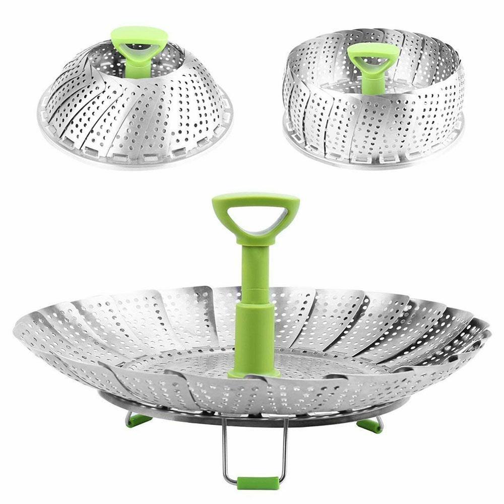 Collapsible Stainless Steel Vegetable Steamer Basket