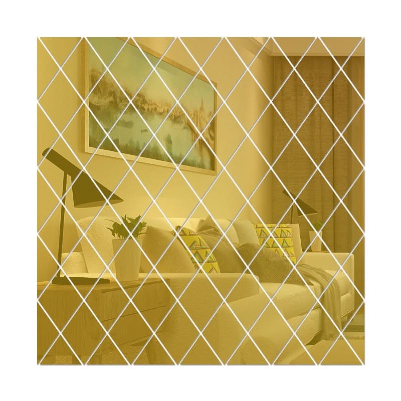 Stylish 3D Wall Mirror Triangle Decor