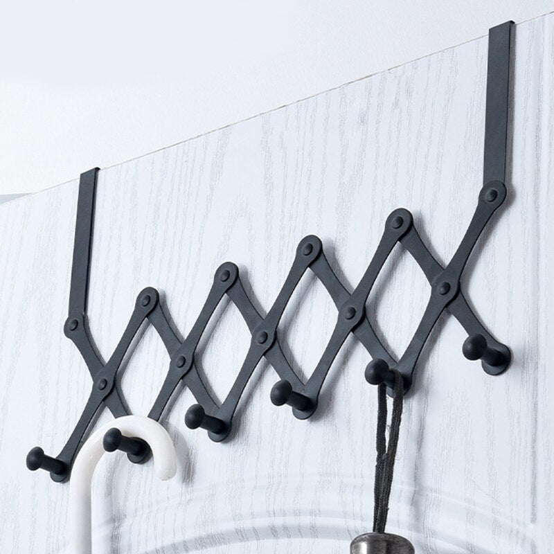 Space Saving Over Door Closet Hook Rack