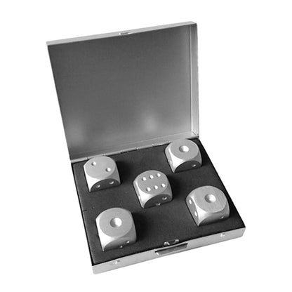 Premium 5pc Metal Dice Set Aluminum Alloy