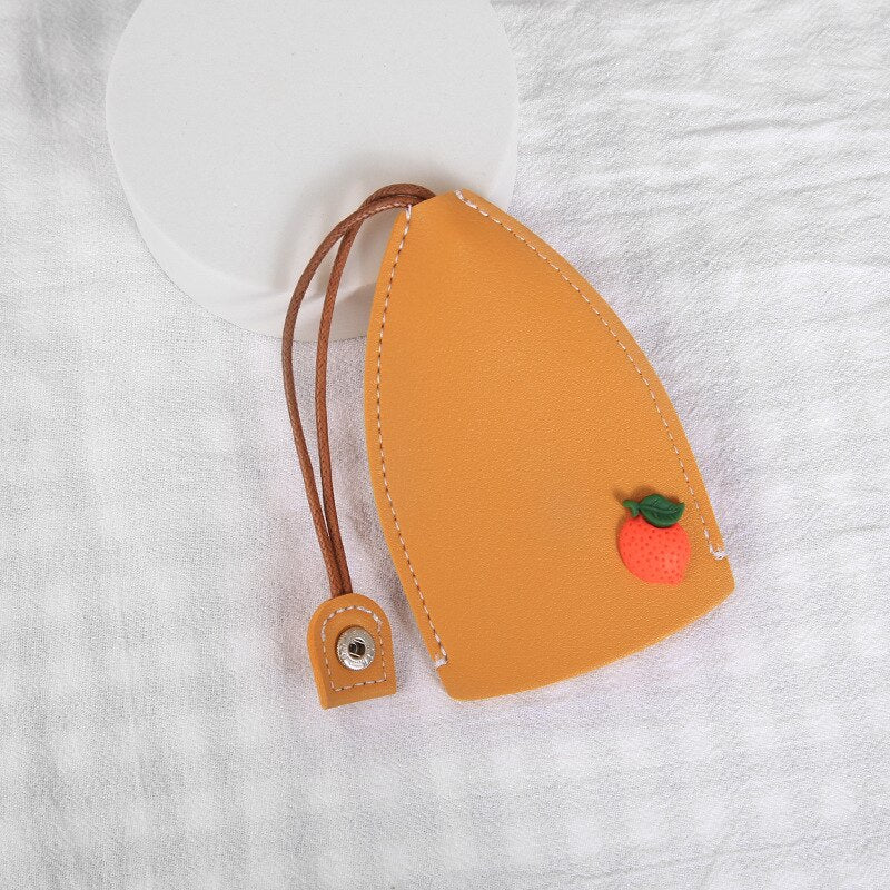 Colorful Fruit Pattern Keychain Holder