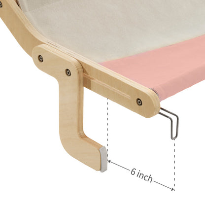 Natural Wood Cat Window Perch Bed