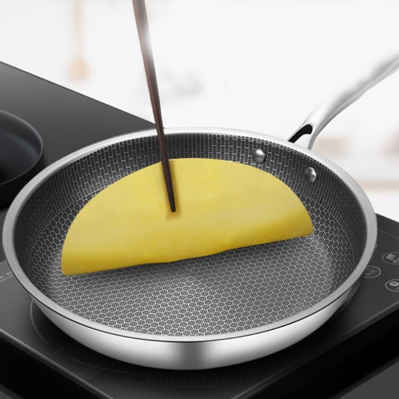 Durable Stainless Steel Non Stick Fry Pan