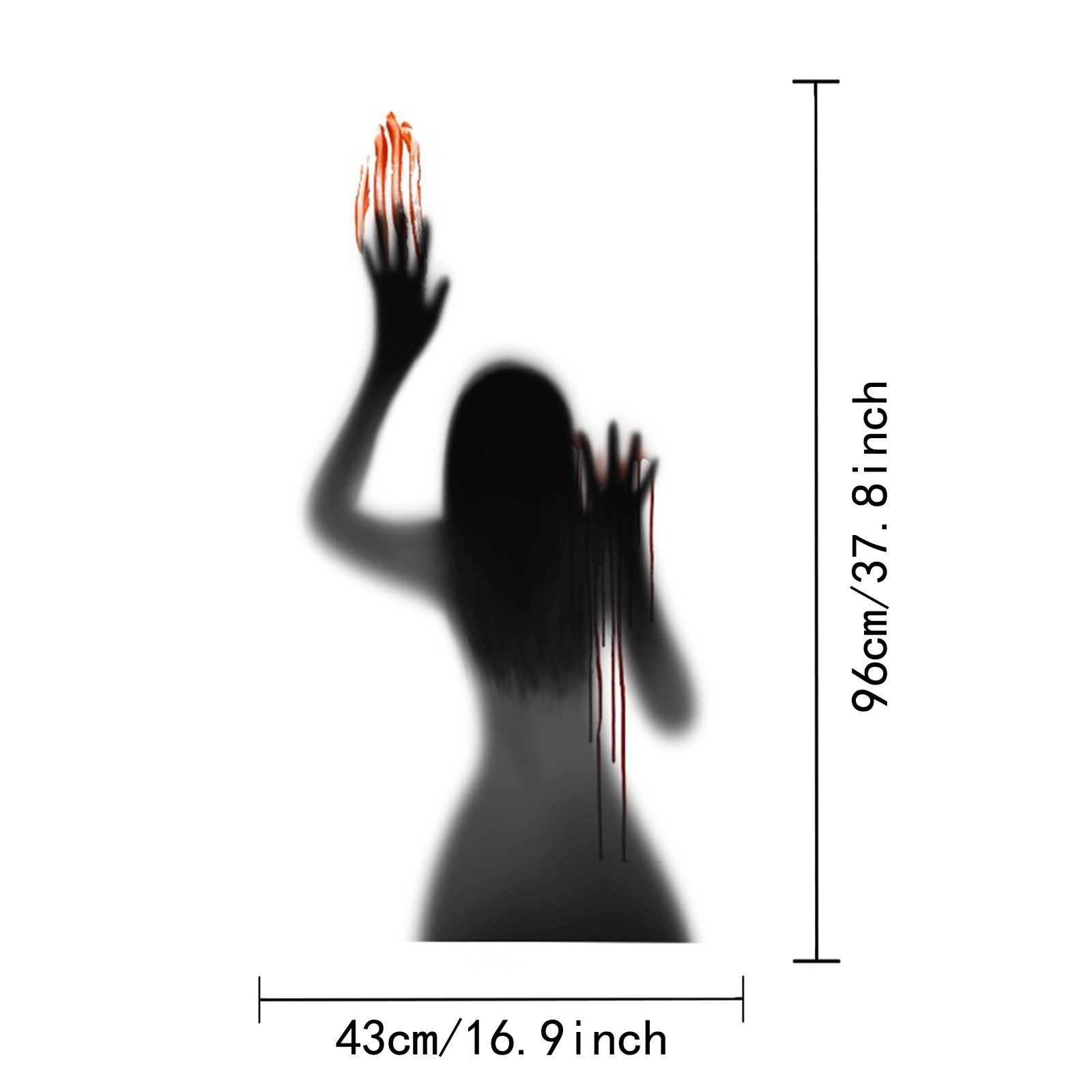 Spooky Haunted House Window Decal - Fesara