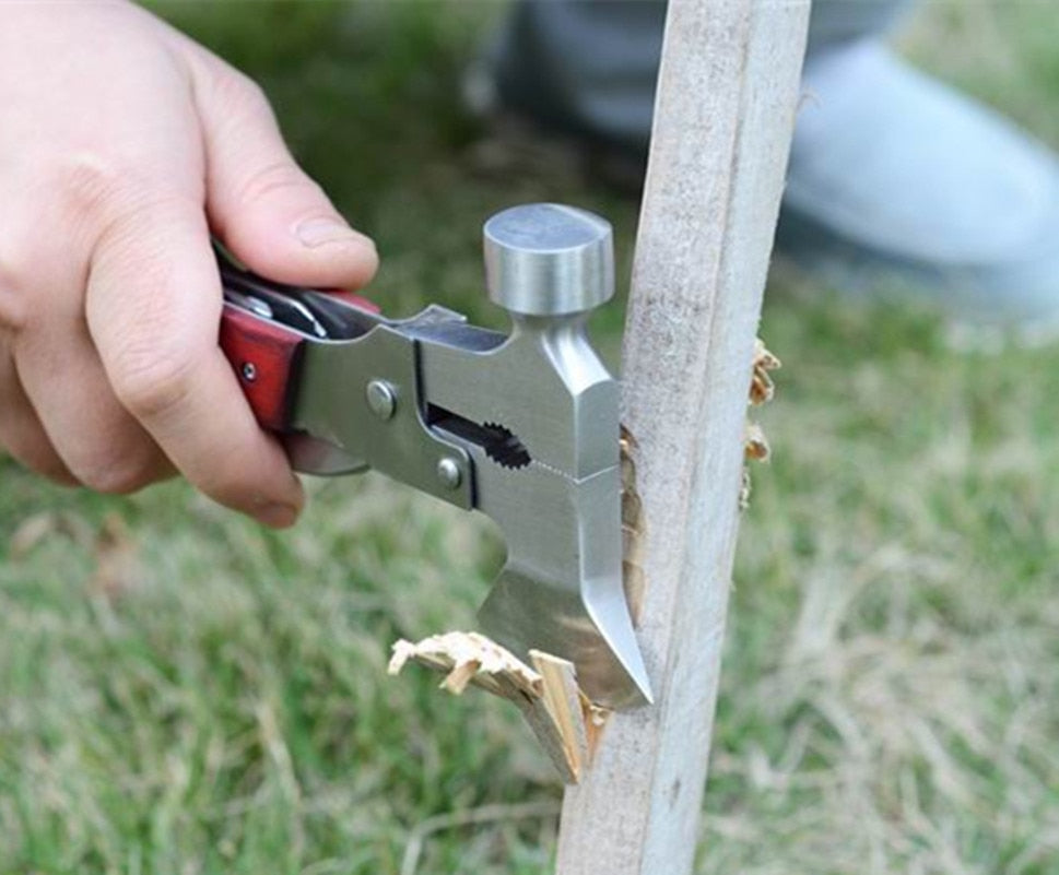 Portable Stainless Steel Camping Hammer Multi Tool