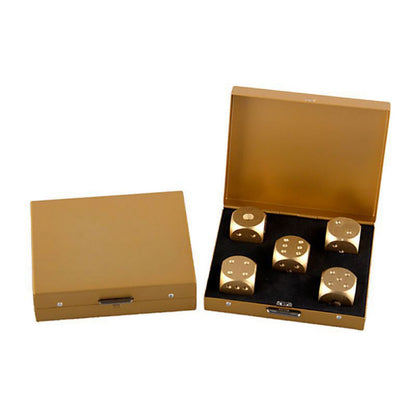 Premium 5pc Metal Dice Set Aluminum Alloy