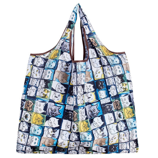 Collapsible Jumbo Heavy Duty Grocery Tote Bag - Fesara