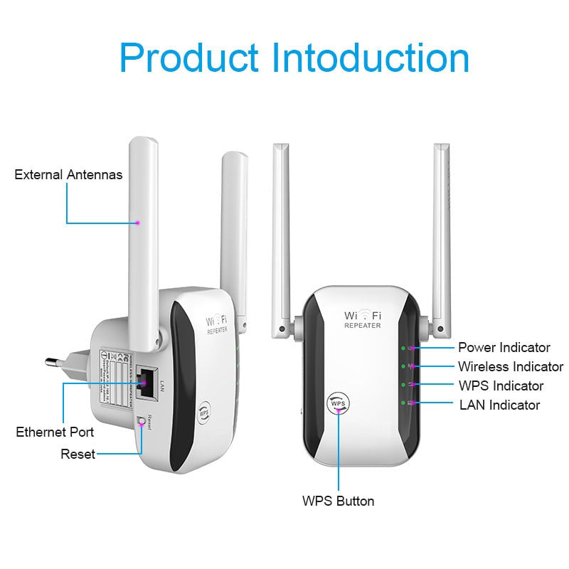 Long Range Wi-Fi Signal Booster Amplifier