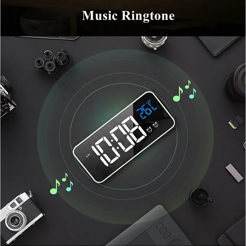Intelligent LED Clock Radio with Voice Assistant