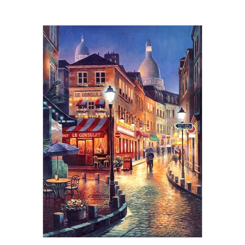 Colorful Cityscape Paint by Numbers Kit