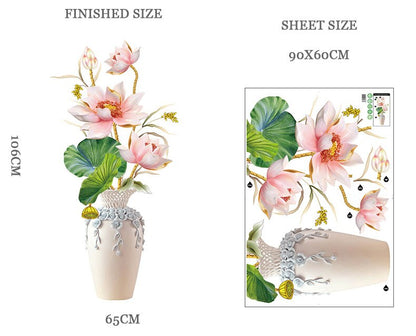 Colorful Floral Wall Decal Sticker - Fesara