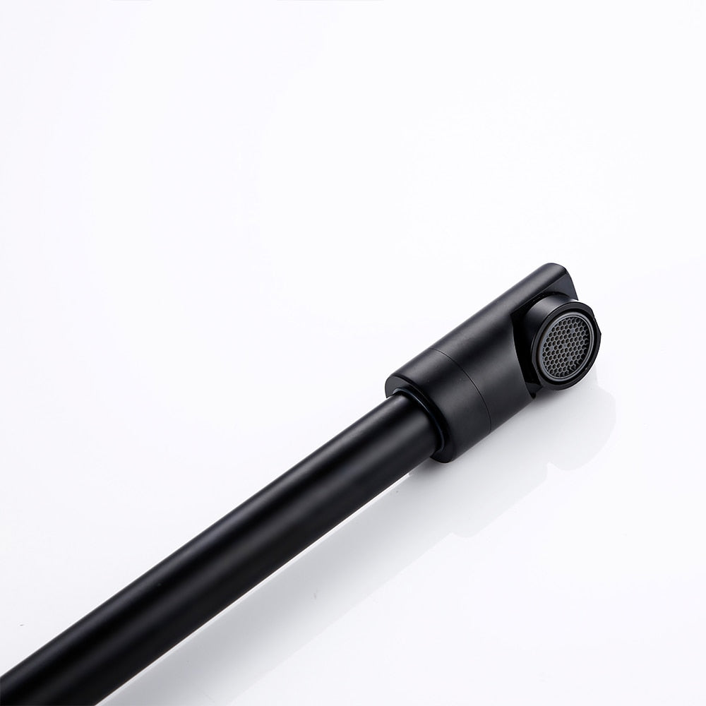 Flexible Kitchen Faucet with Pull-Out Nozzle - Modern Stainless Steel