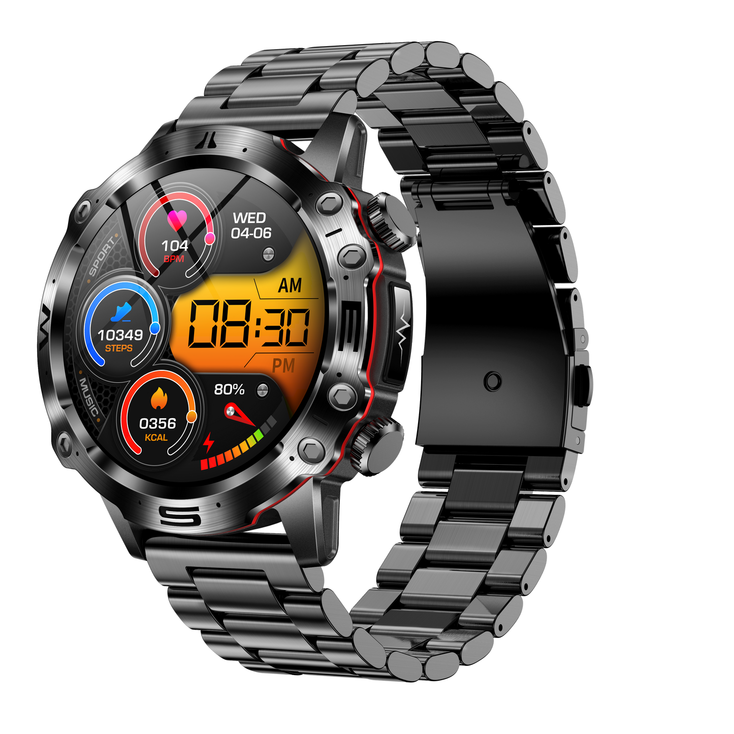 Advanced Fitness Smartwatch | Heart Rate, BP, Health Tracker