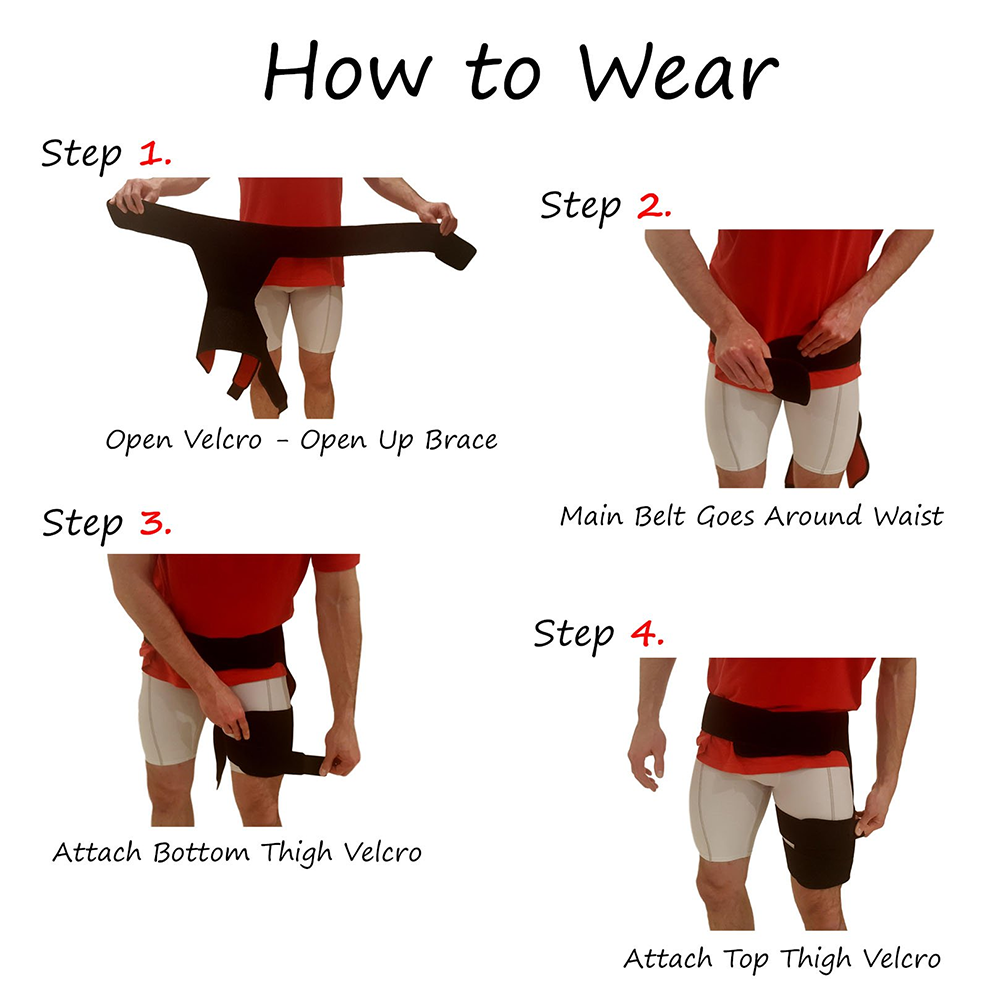 Comfortable Hip Support and Groin Wrap