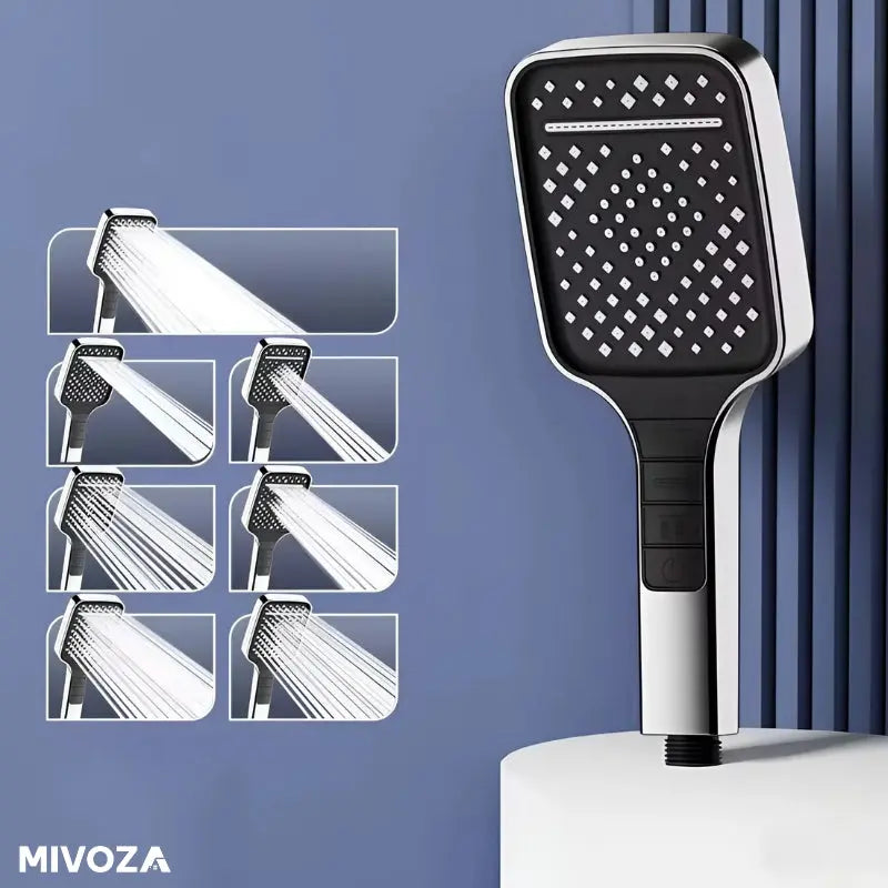 Powerful Shower Head with 7 Settings and Pause Button - Fesara