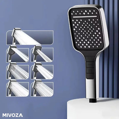 Powerful Shower Head with 7 Settings and Pause Button - Fesara