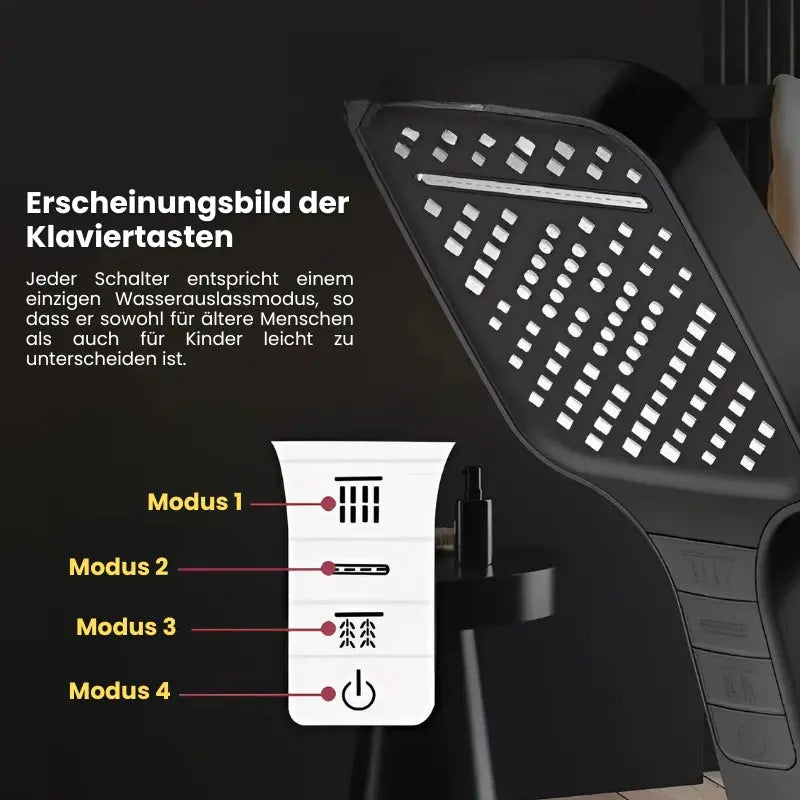 Powerful Shower Head with 7 Settings and Pause Button
