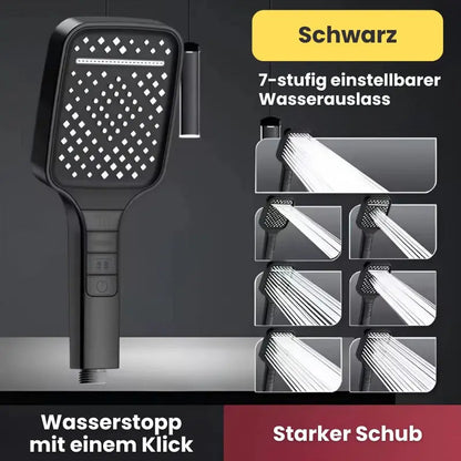 Powerful Shower Head with 7 Settings and Pause Button