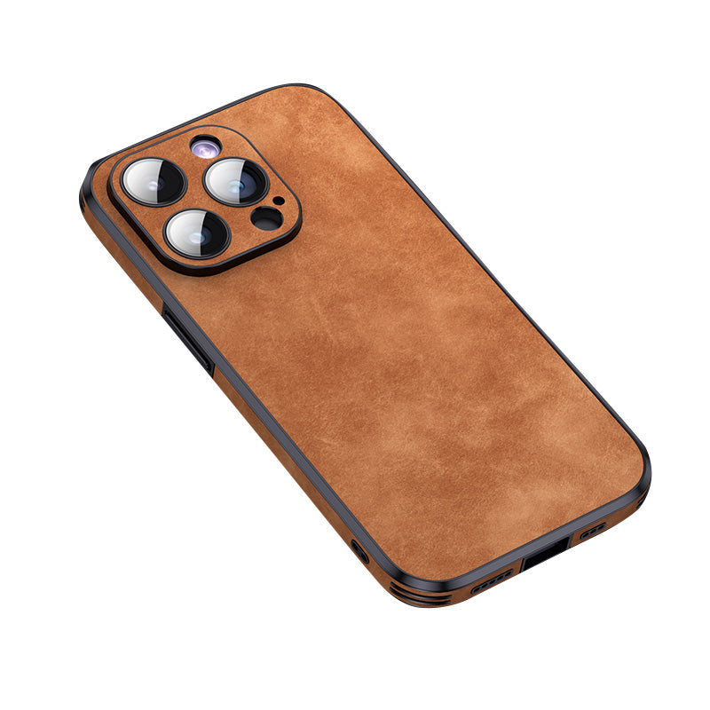 Durable Leather iPhone Case with Shockproof Protection Cover - Fesara