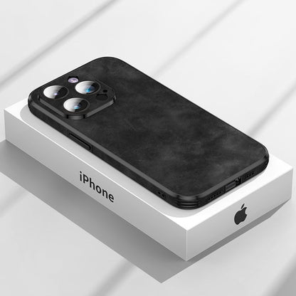 Durable Leather iPhone Case with Shockproof Protection Cover