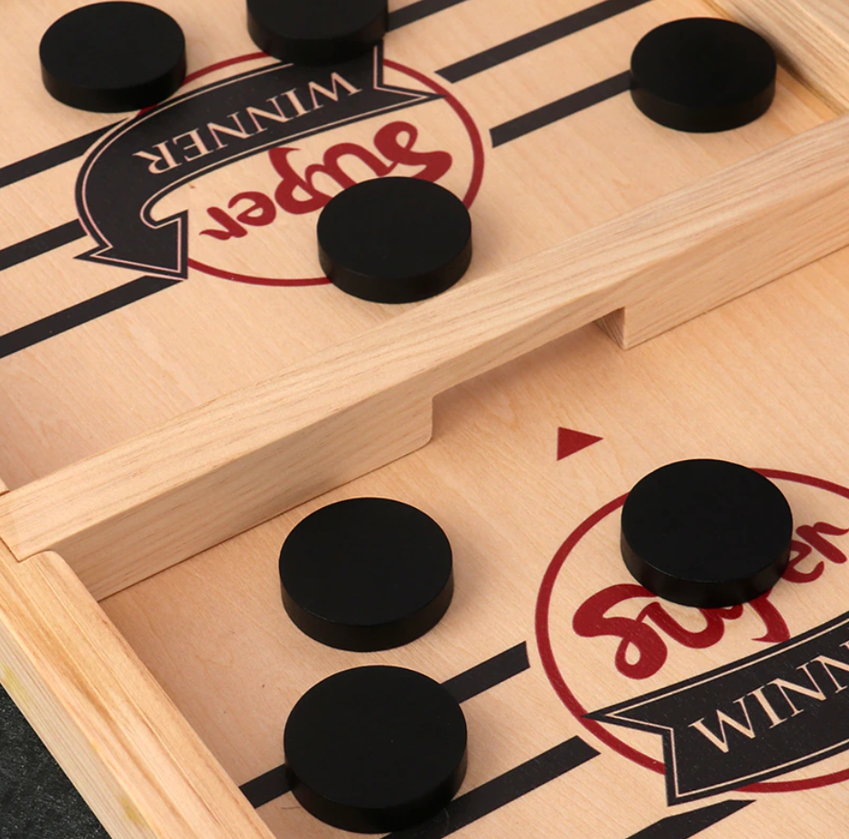 Fun Wooden Air Hockey Table Game
