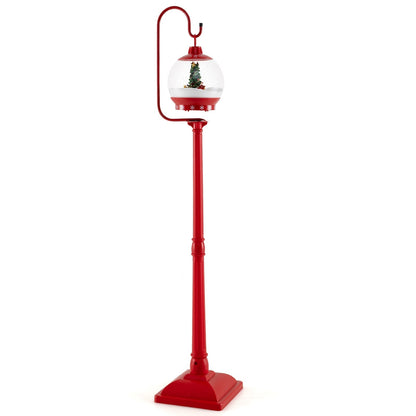 Large Christmas Lantern with Snow Globe Inside - Fesara