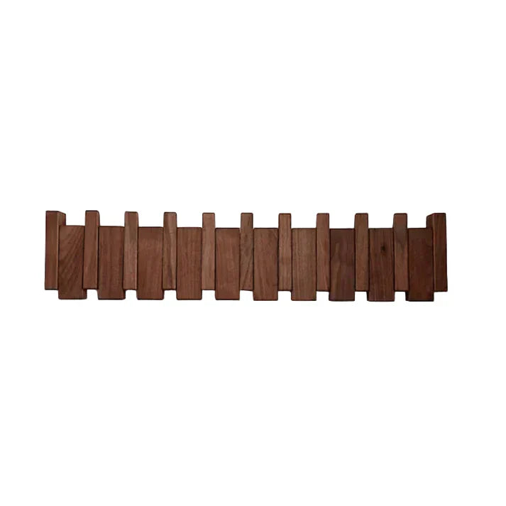 Traditional Wood Hallway Coat Hook Rack