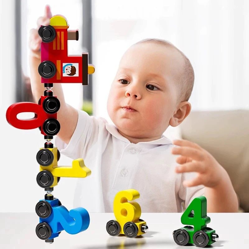 Fun Wooden Number Train Toy for Kids