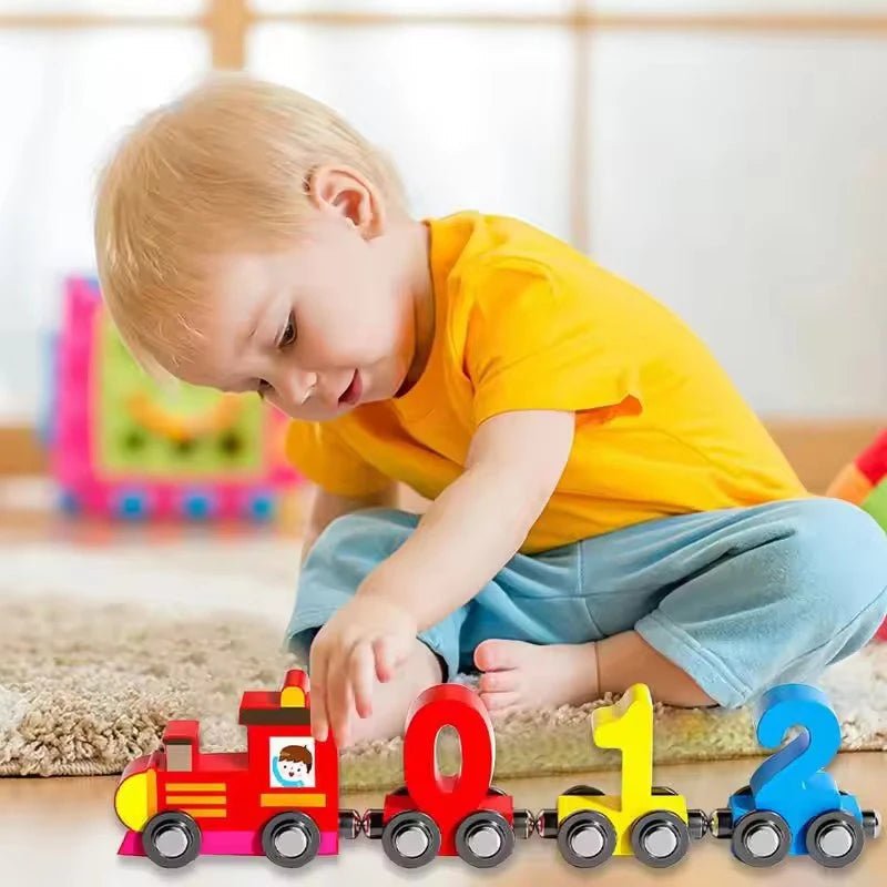 Fun Wooden Number Train Toy for Kids