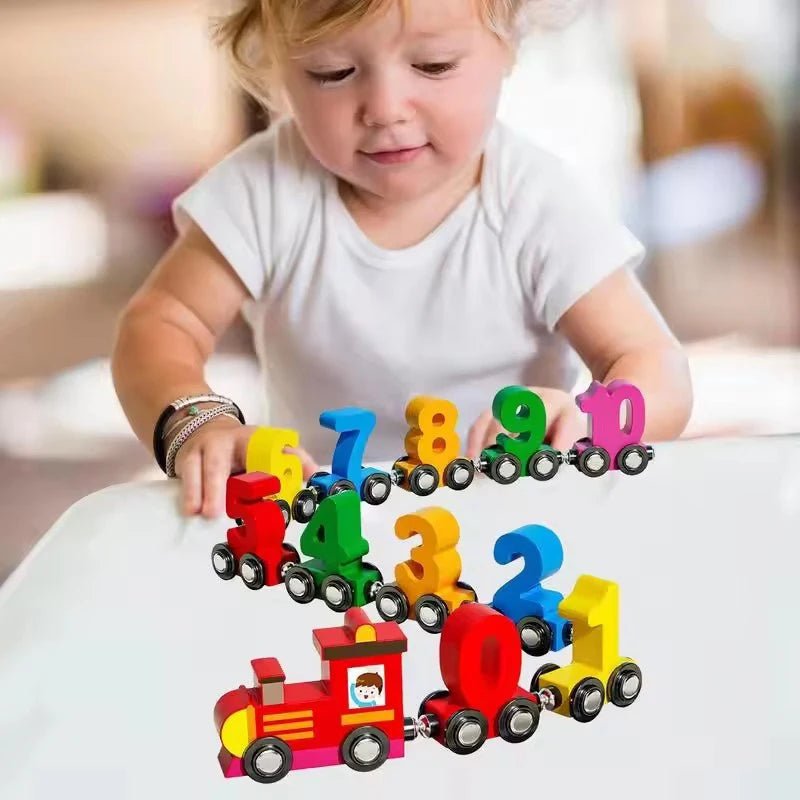 Fun Wooden Number Train Toy for Kids
