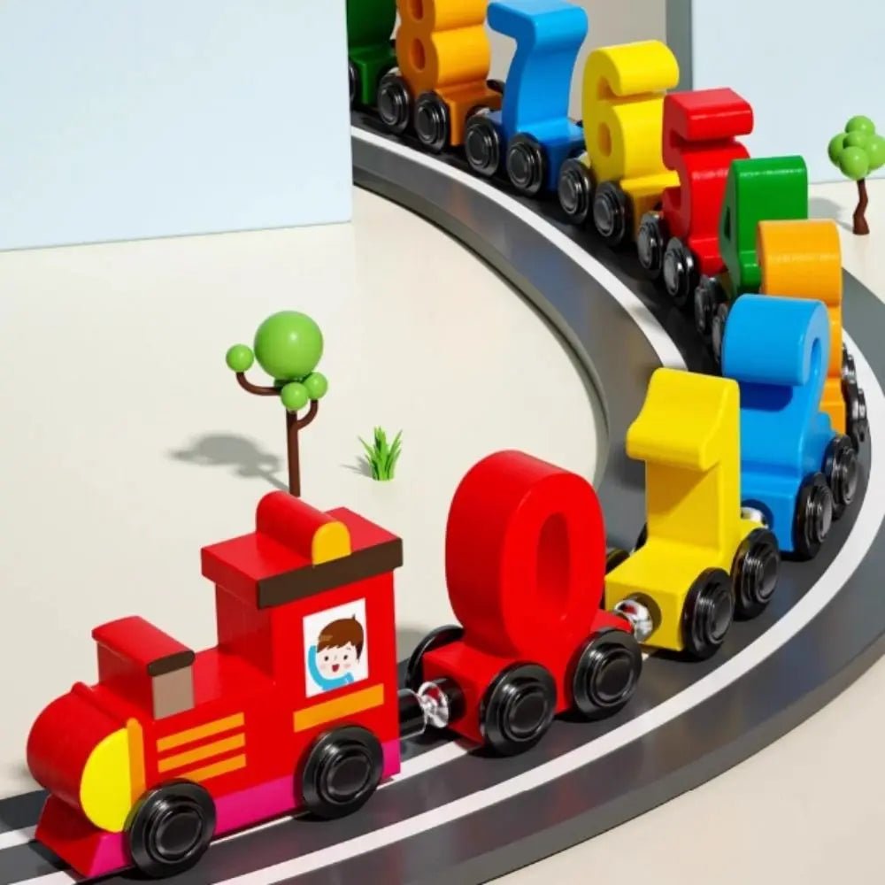 Fun Wooden Number Train Toy for Kids