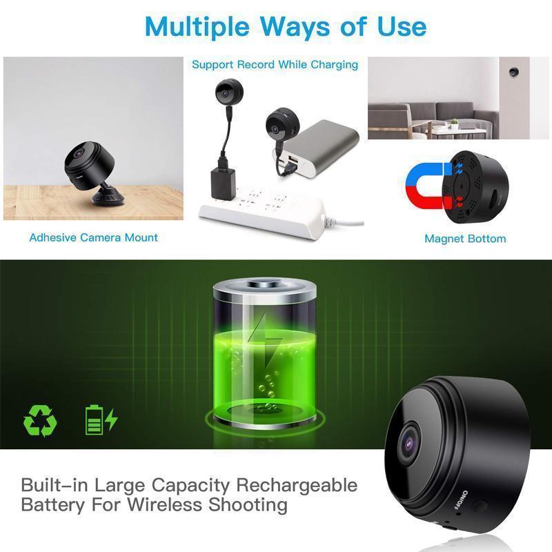 HomeGuard | Compact Wireless 1080p Security Camera with Night Vision 3