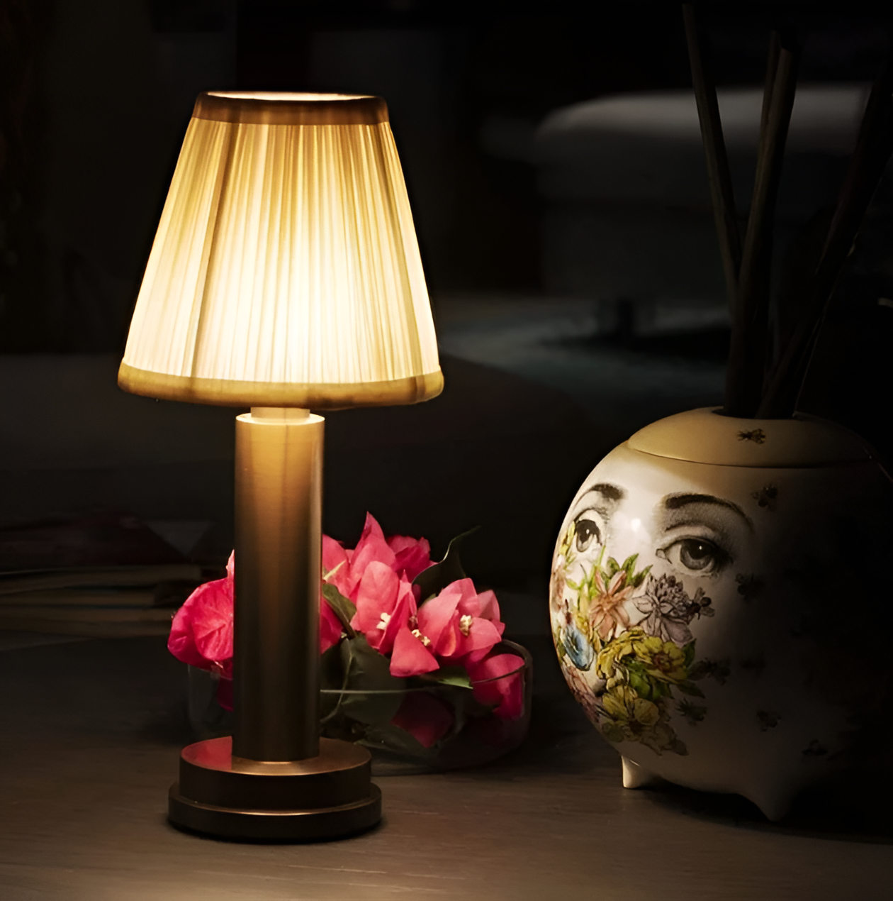 Classic Adjustable Metal Desk Lamp with Soft Shade
