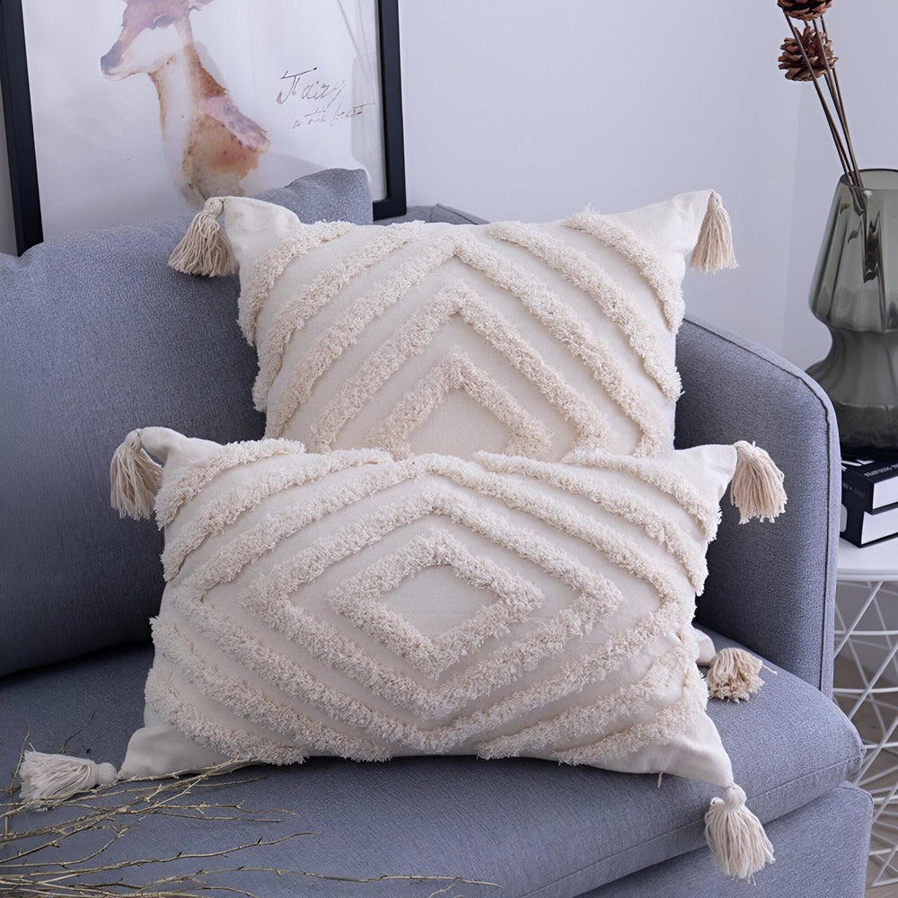 Fesara | Bohemian Cotton Throw Pillow Cover - Fesara