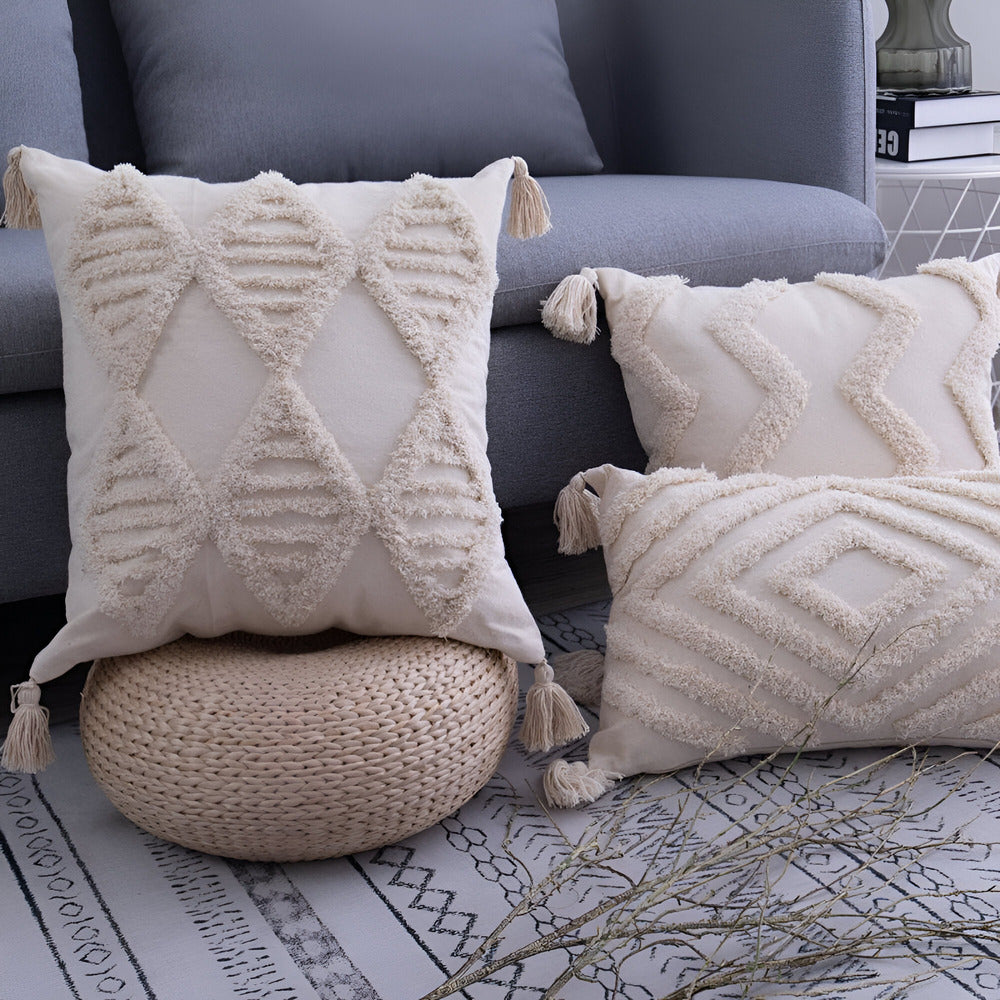 Fesara | Bohemian Cotton Throw Pillow Cover