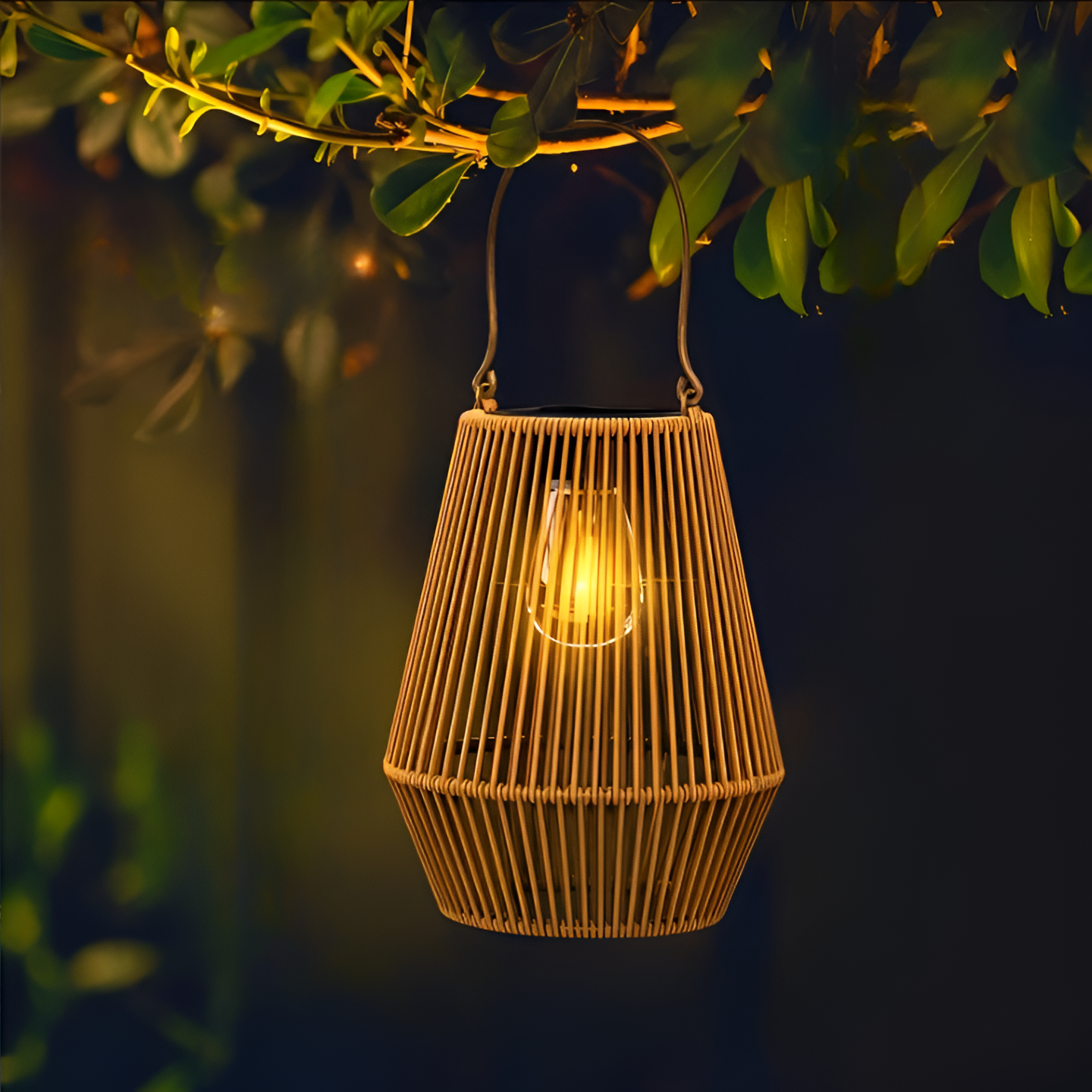 Eco Friendly Bamboo Solar Table Lamp