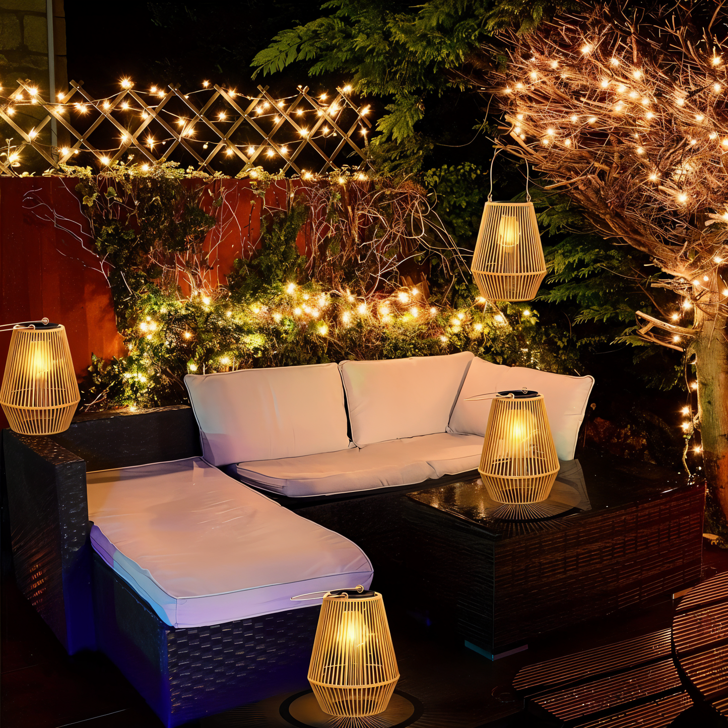 Eco Friendly Bamboo Solar Table Lamp