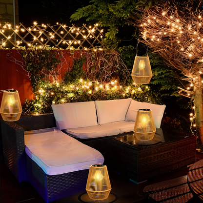 Eco Friendly Bamboo Solar Table Lamp