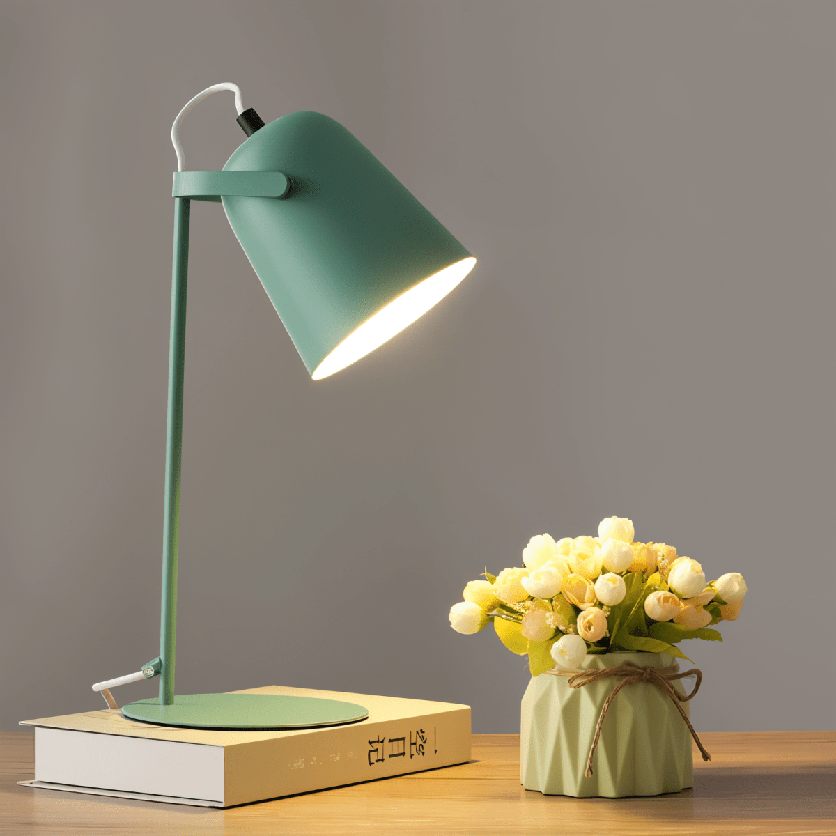 Soft Pink Table Lamp Modern Scandinavian Style