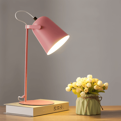 Soft Pink Table Lamp Modern Scandinavian Style - Fesara