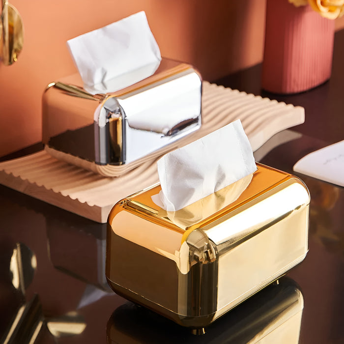 Premium Gold Tissue Box Cover